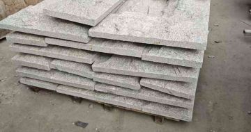 西宁芝麻白蘑菇石，自然面